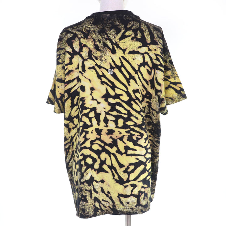 Excellent GIVENCHY T-shirt Animal Pattern Front Decoration L BW707Z3Z58