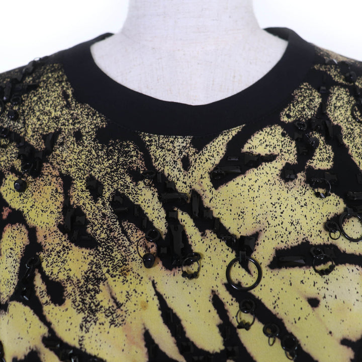 Excellent GIVENCHY T-shirt Animal Pattern Front Decoration L BW707Z3Z58