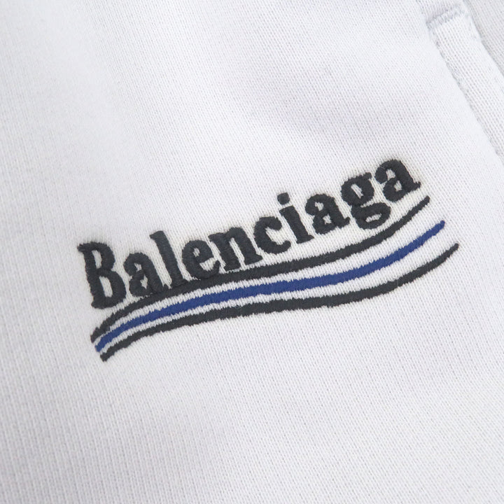 Pristine BALENCIAGA Pants Campaign logo embroidered sweatshirt