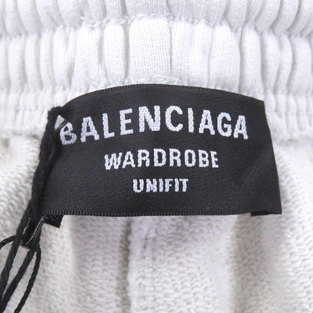 Pristine BALENCIAGA Pants Campaign logo embroidered sweatshirt