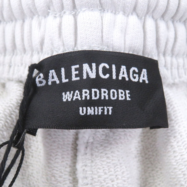Pristine BALENCIAGA Pants Campaign logo embroidered sweatshirt