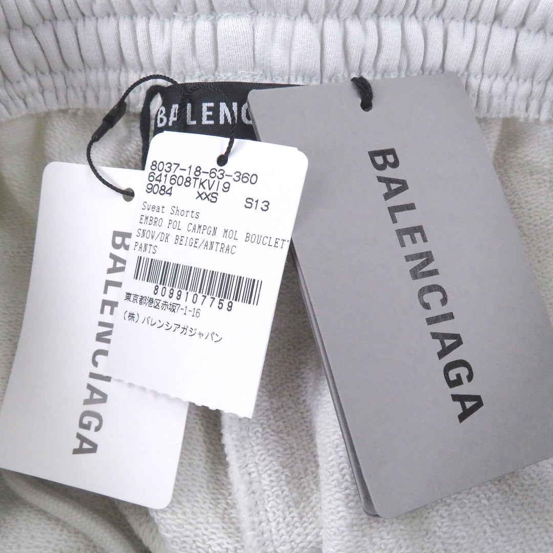 Pristine BALENCIAGA Pants Campaign logo embroidered sweatshirt