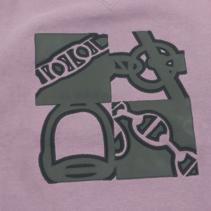 Great HERMES sweat Metallerie au Carre purple cotton mens S 467810HA