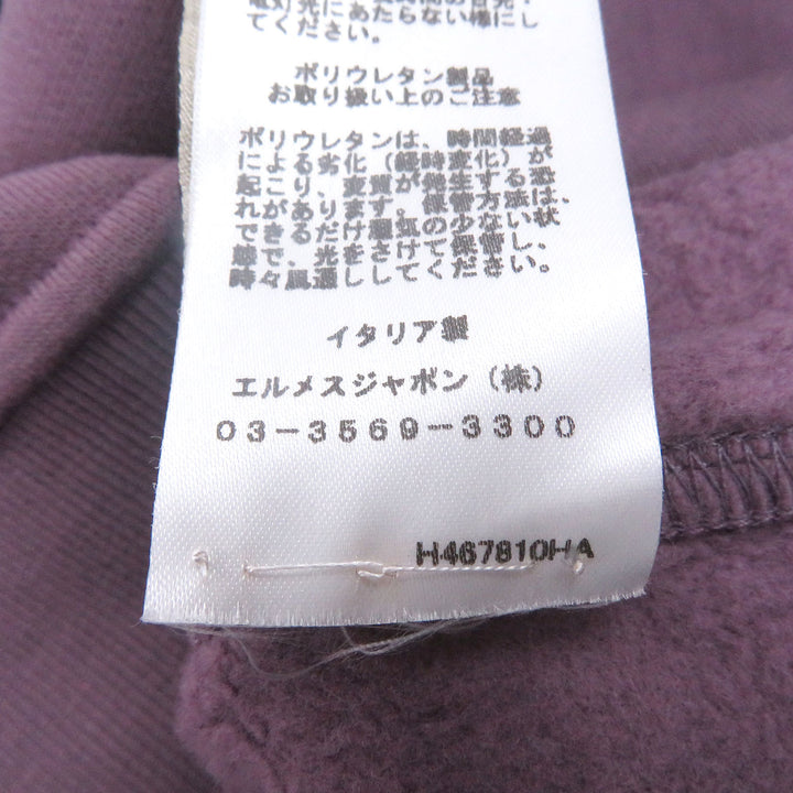 Great HERMES sweat Metallerie au Carre purple cotton mens S 467810HA