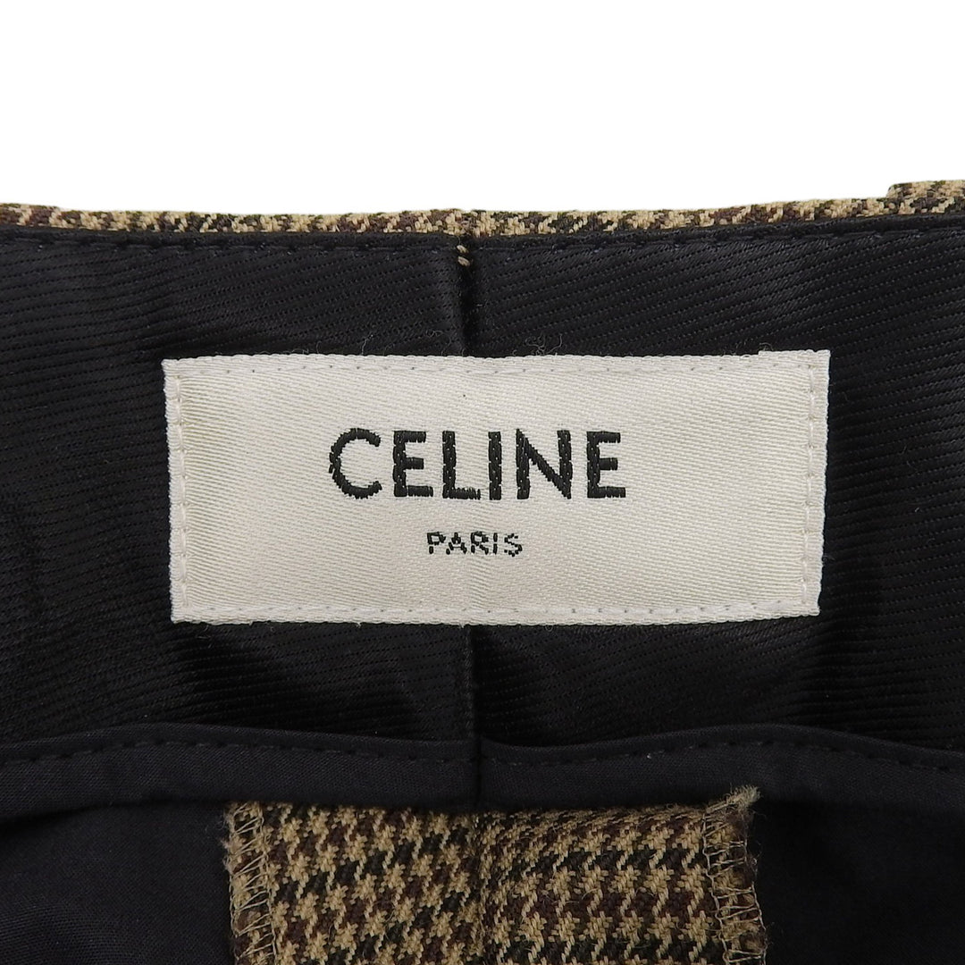 Excellent CELINE Pants Brown wool Women 34 2P233868H