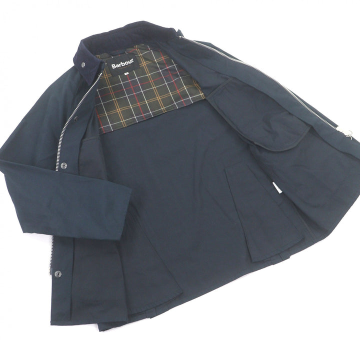 Excellent Barbour Coverall Corduroy collar Navy polyester mens 36 241MCAS125