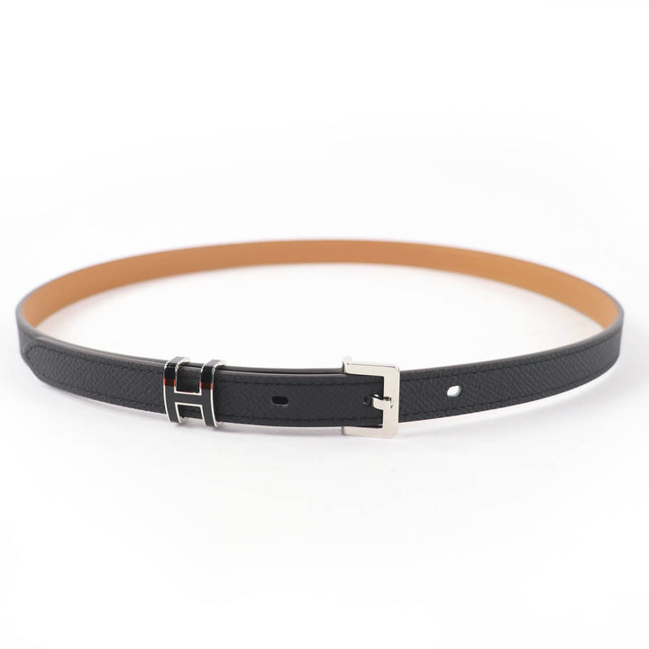 Pristine HERMES belt Pop H 15 black Epsom Leather Women