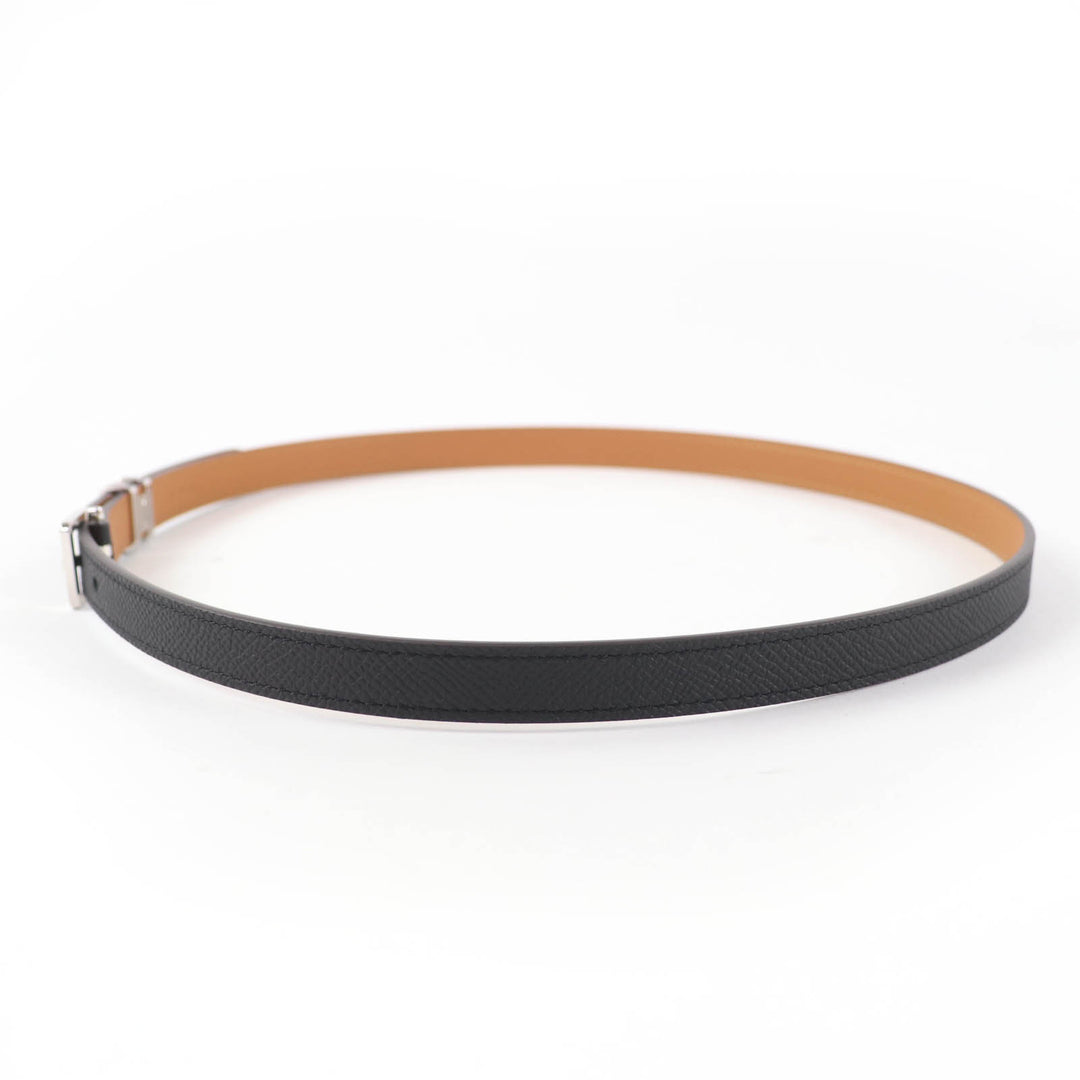 Pristine HERMES belt Pop H 15 black Epsom Leather Women