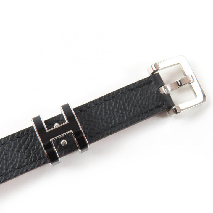 Pristine HERMES belt Pop H 15 black Epsom Leather Women