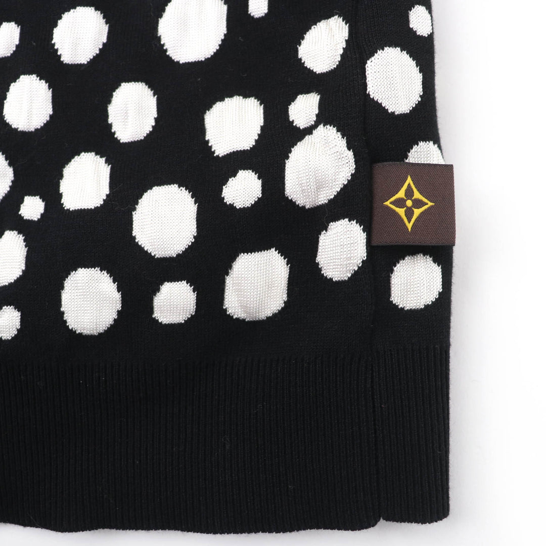 Excellent LOUIS VUITTON×Yayoi Kusama knit Infinity Dot Cropped Pullover XXL