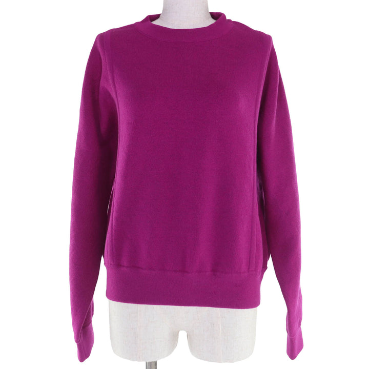 Pristine HERMES knit Long sleeve crew neck purple cashmere Women 38 3E2608D5
