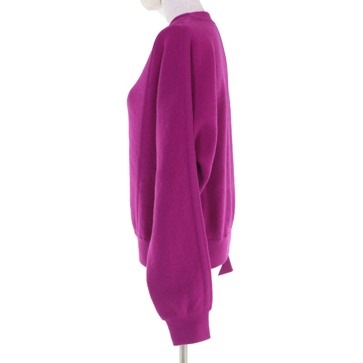 Pristine HERMES knit Long sleeve crew neck purple cashmere Women 38 3E2608D5