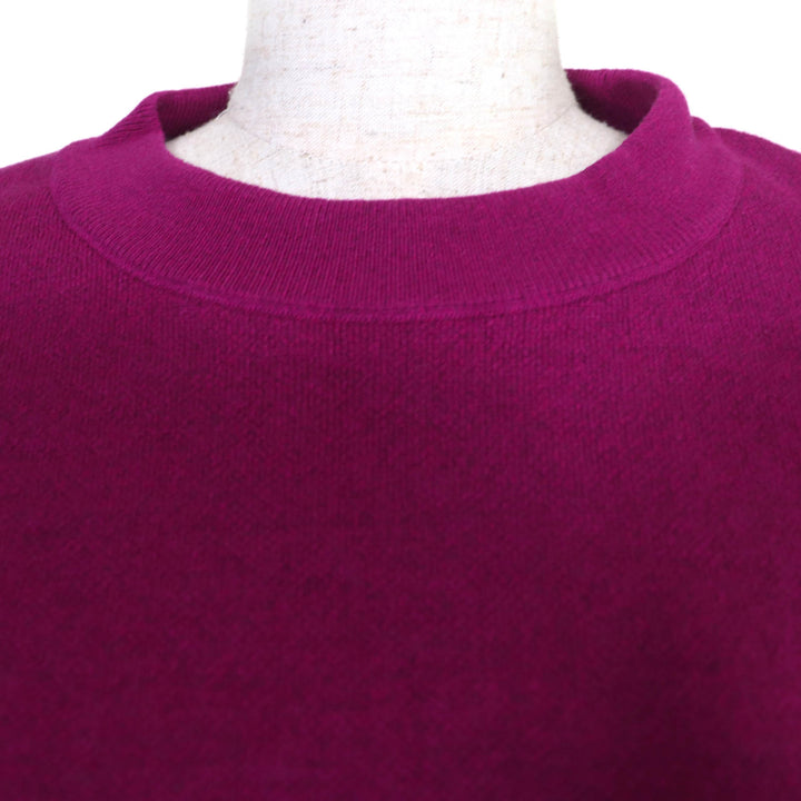 Pristine HERMES knit Long sleeve crew neck purple cashmere Women 38 3E2608D5