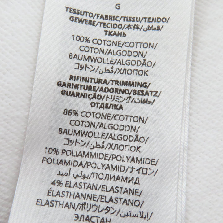 Excellent GUCCI skirt Logo Web Line Jersey white cotton Women L 810391