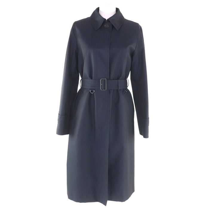 Excellent Aquascutum coat Navy cotton Women 8