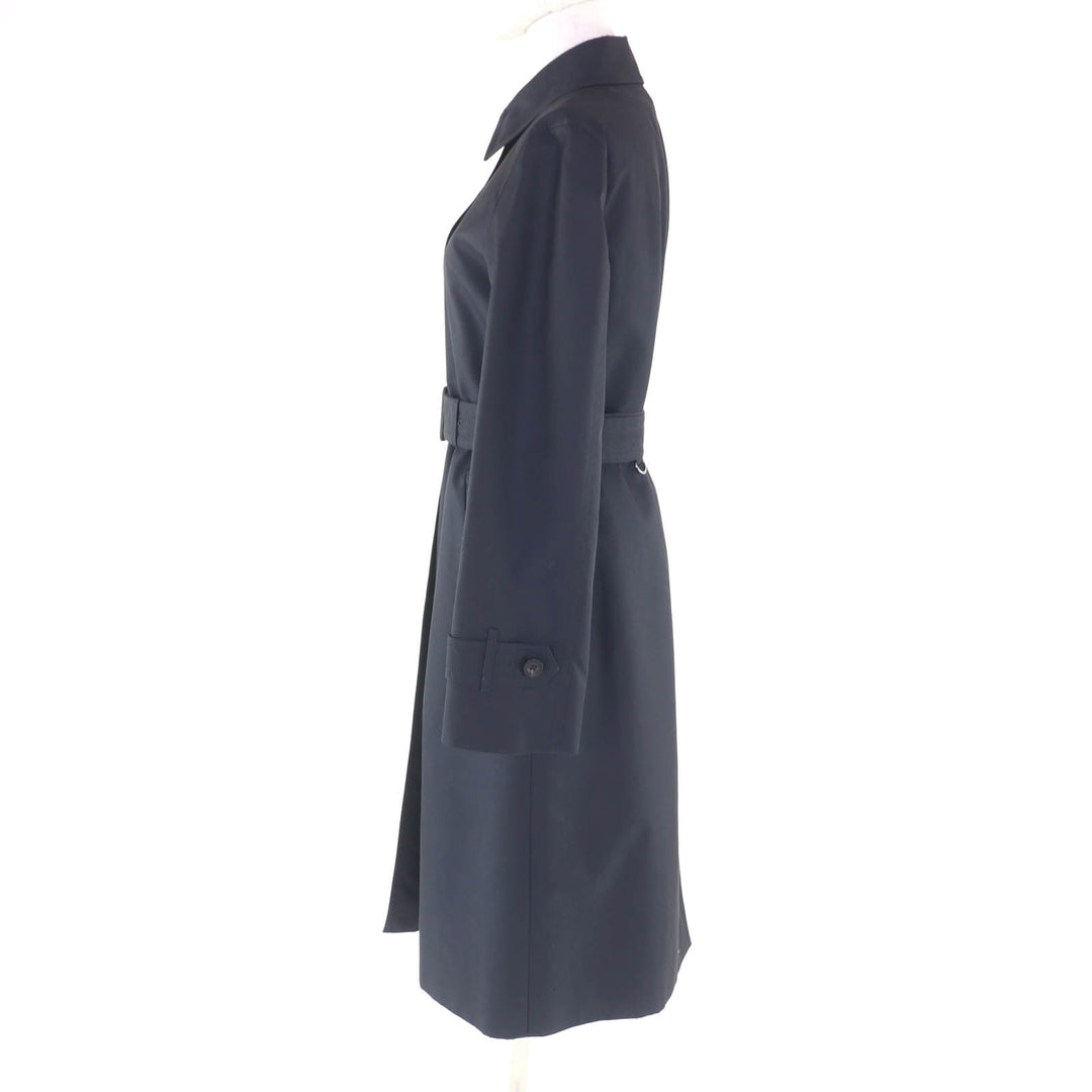 Excellent Aquascutum coat Navy cotton Women 8