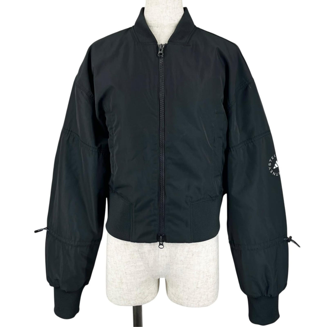 Pristine adidas by Stella McCartney Woven Bomber Cropped Jacket black S JF6030