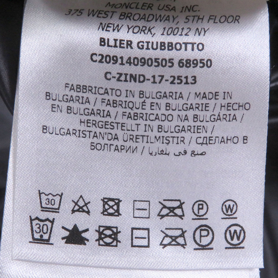 Excellent MONCLER Down jacket BLIER GIUBBOTTO Logo patch