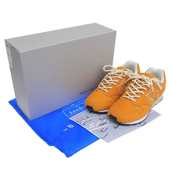 Pristine via SANGACIO sneakers Orange leather mens 26cm