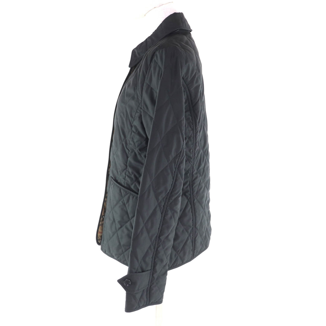 Excellent BURBERRY Jacket Quilted Diamond Jacket black polyester Women M 8023320