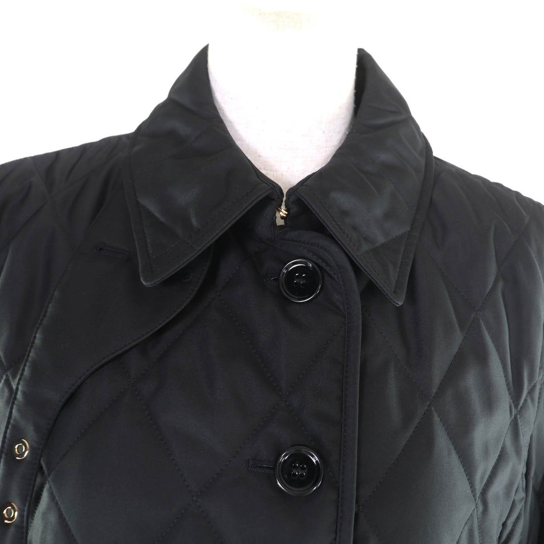 Excellent BURBERRY Jacket Quilted Diamond Jacket black polyester Women M 8023320