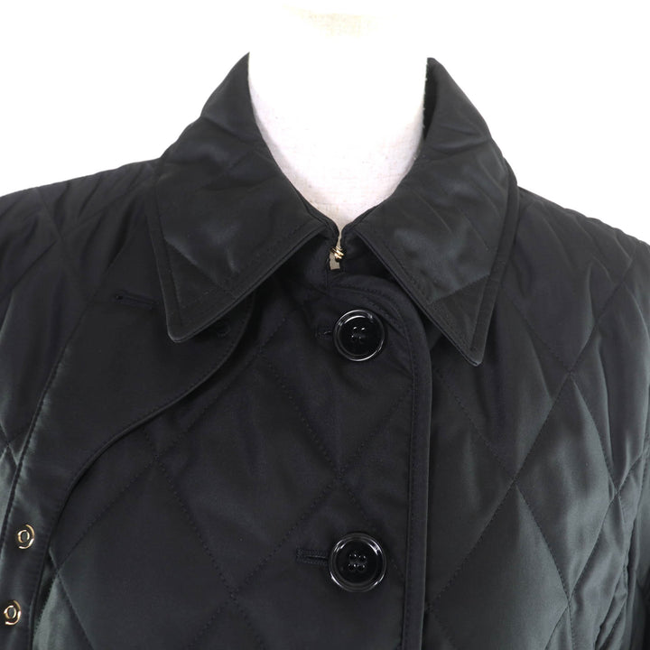 Excellent BURBERRY Jacket Quilted Diamond Jacket black polyester Women M 8023320