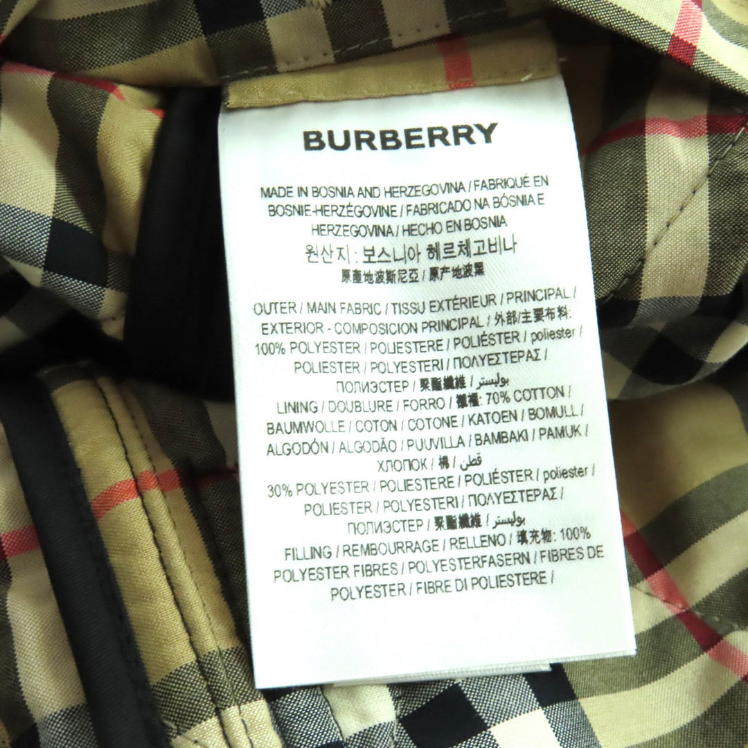 Excellent BURBERRY Jacket Quilted Diamond Jacket black polyester Women M 8023320
