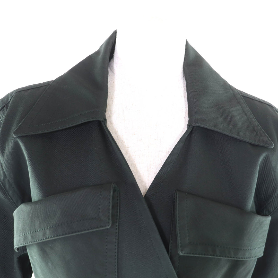 Great BOTTEGAVENETA one piece Dark green cotton Women 38 738251