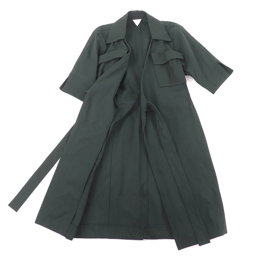 Great BOTTEGAVENETA one piece Dark green cotton Women 38 738251