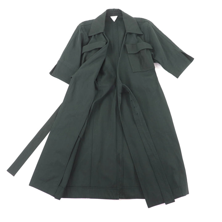 Great BOTTEGAVENETA one piece Dark green cotton Women 38 738251