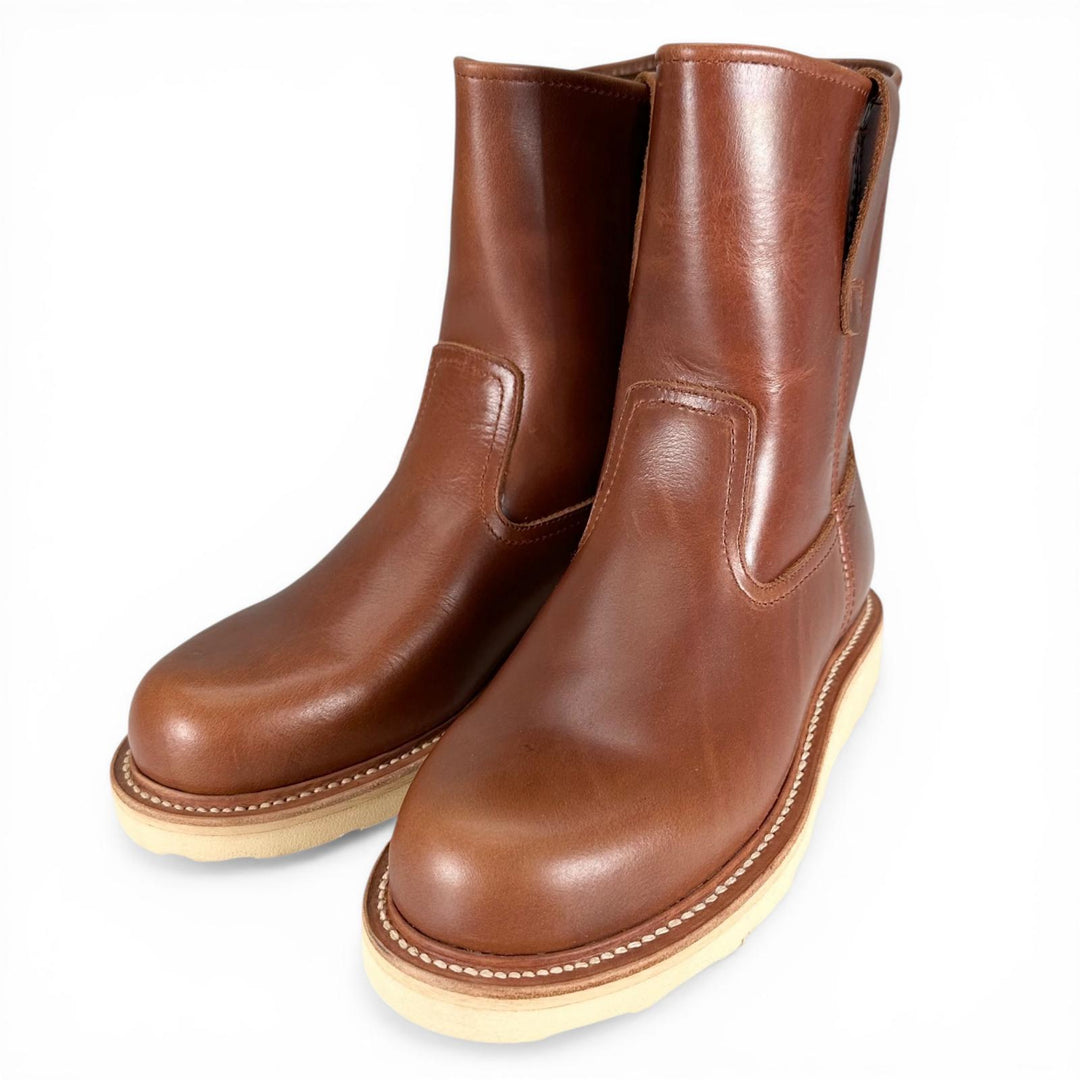 Excellent SLOW WEAR LION boots OB-8160G Pecos work boots Brown leather mens 6