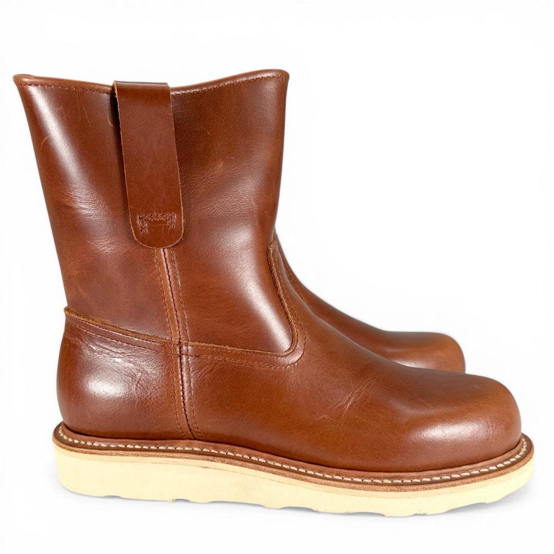 Excellent SLOW WEAR LION boots OB-8160G Pecos work boots Brown leather mens 6