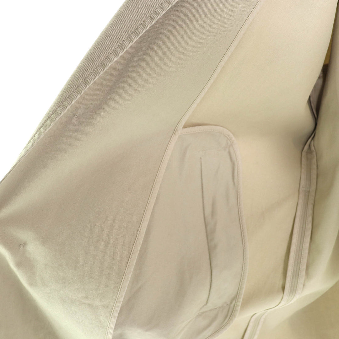 Great MM6 Maison Margiela trench coat Raw hem, embroidered logo 36 S52AH0074