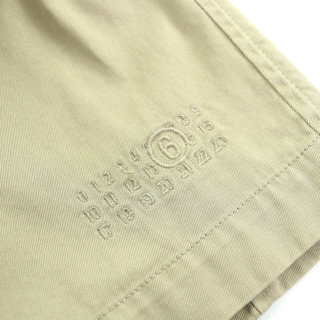 Great MM6 Maison Margiela trench coat Raw hem, embroidered logo 36 S52AH0074