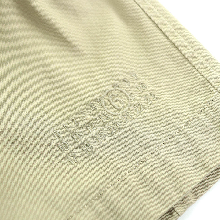 Great MM6 Maison Margiela trench coat Raw hem, embroidered logo 36 S52AH0074