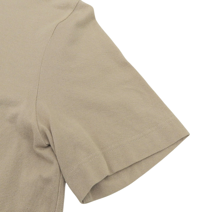 Excellent HERMES Short sleeve polo shirt beige cotton mens XS