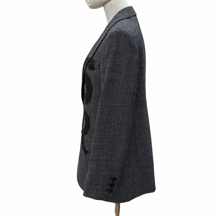 Discounted Excellent Christian Dior Jacket Miss Dior Graffiti wool Women 38 451V18P1186