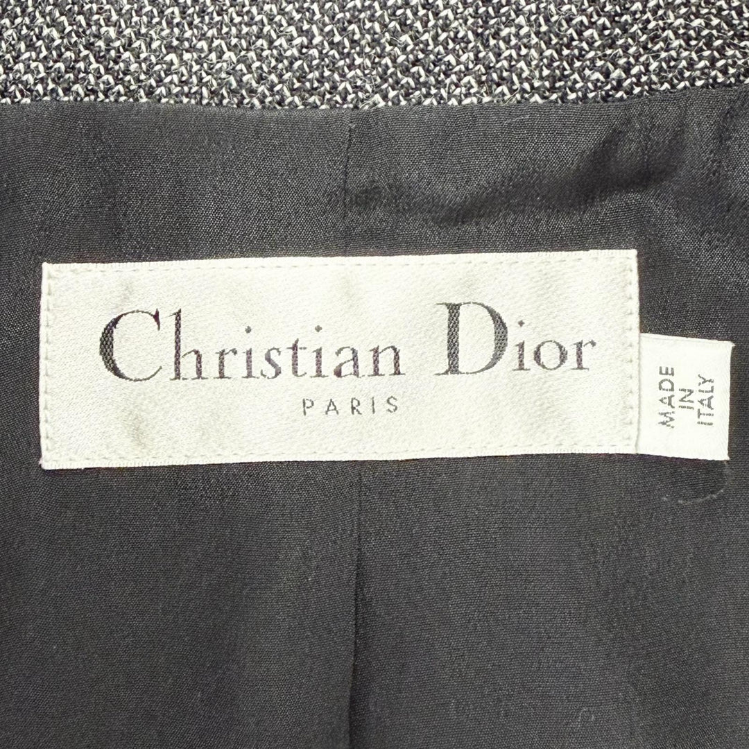 Discounted Excellent Christian Dior Jacket Miss Dior Graffiti wool Women 38 451V18P1186