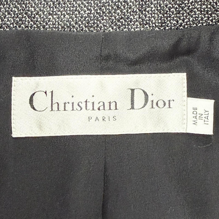 Discounted Excellent Christian Dior Jacket Miss Dior Graffiti wool Women 38 451V18P1186