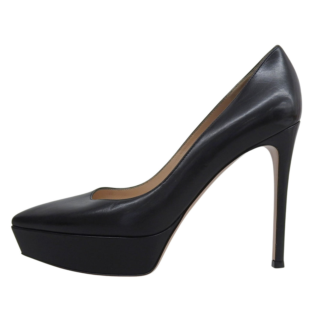 Great Gianvito Rossi pumps black leather Women 38