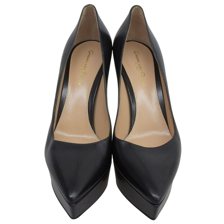 Great Gianvito Rossi pumps black leather Women 38