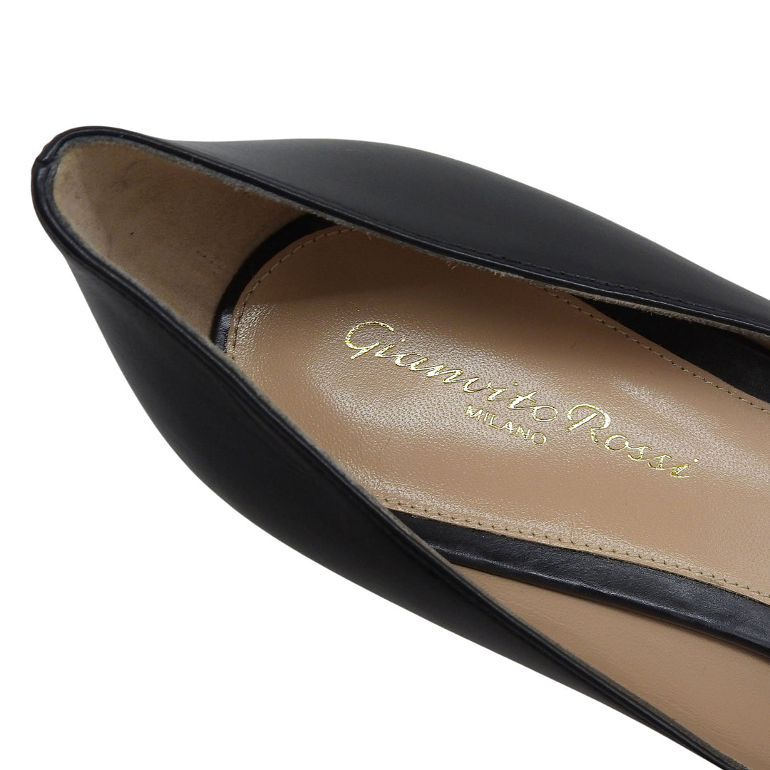 Great Gianvito Rossi pumps black leather Women 38