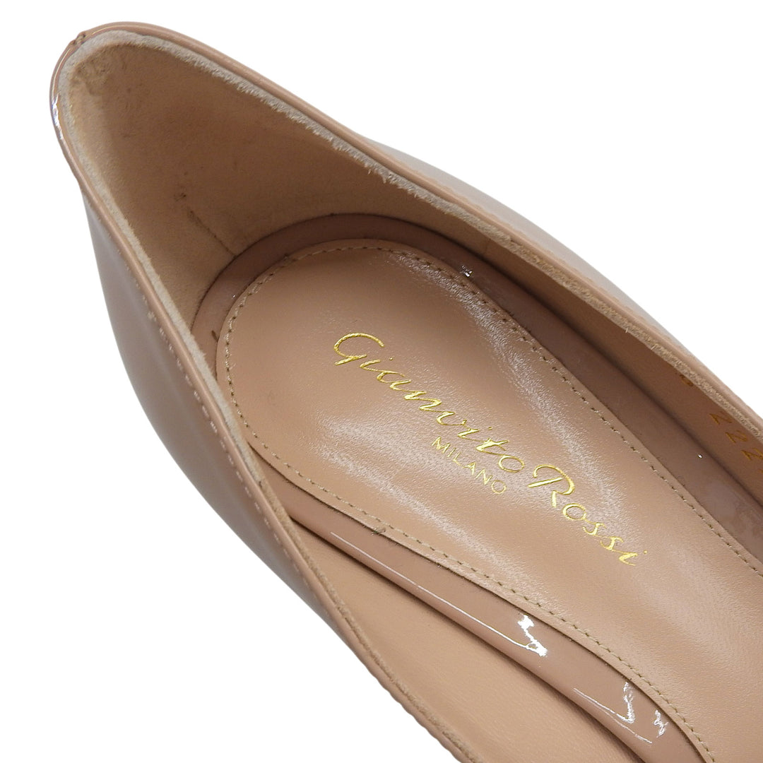 Pristine Gianvito Rossi pumps pink beige Patent leather Women 38