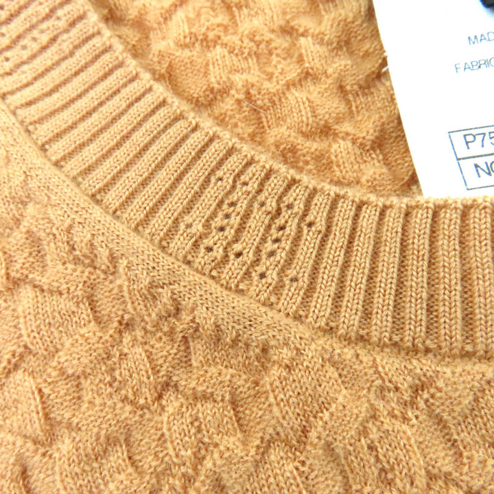 Excellent CHANEL knit Orange series cashmere Women 36 23A P75335