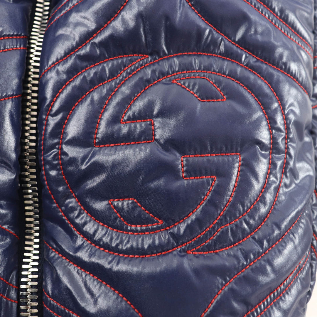Pristine GUCCI×adidas poncho Navy Nylon mens S 727794