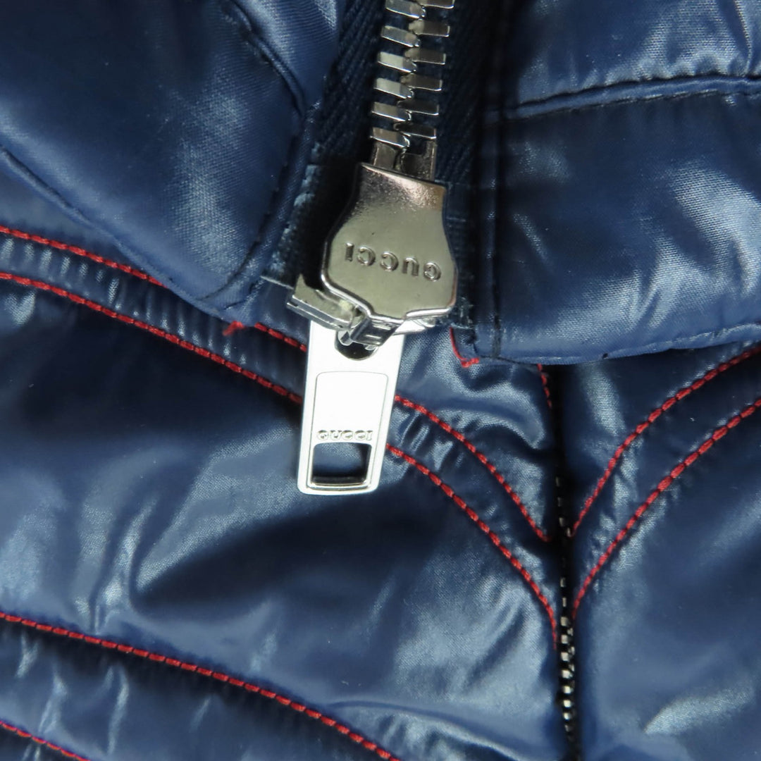 Pristine GUCCI×adidas poncho Navy Nylon mens S 727794