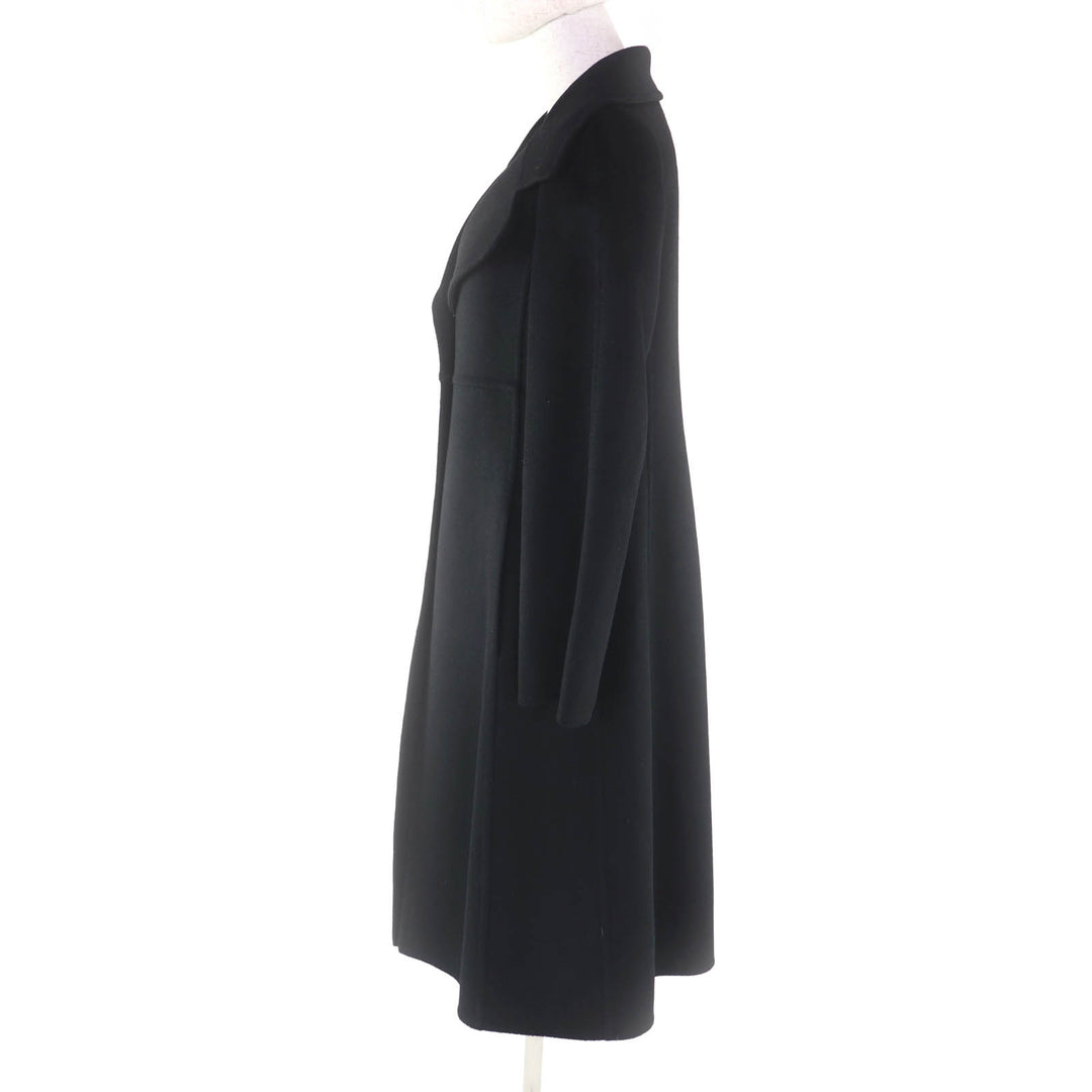 Excellent Max Mara coat Cucito A Mano black cashmere Women 40