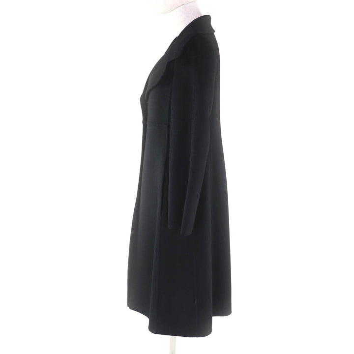 Excellent Max Mara coat Cucito A Mano black cashmere Women 40