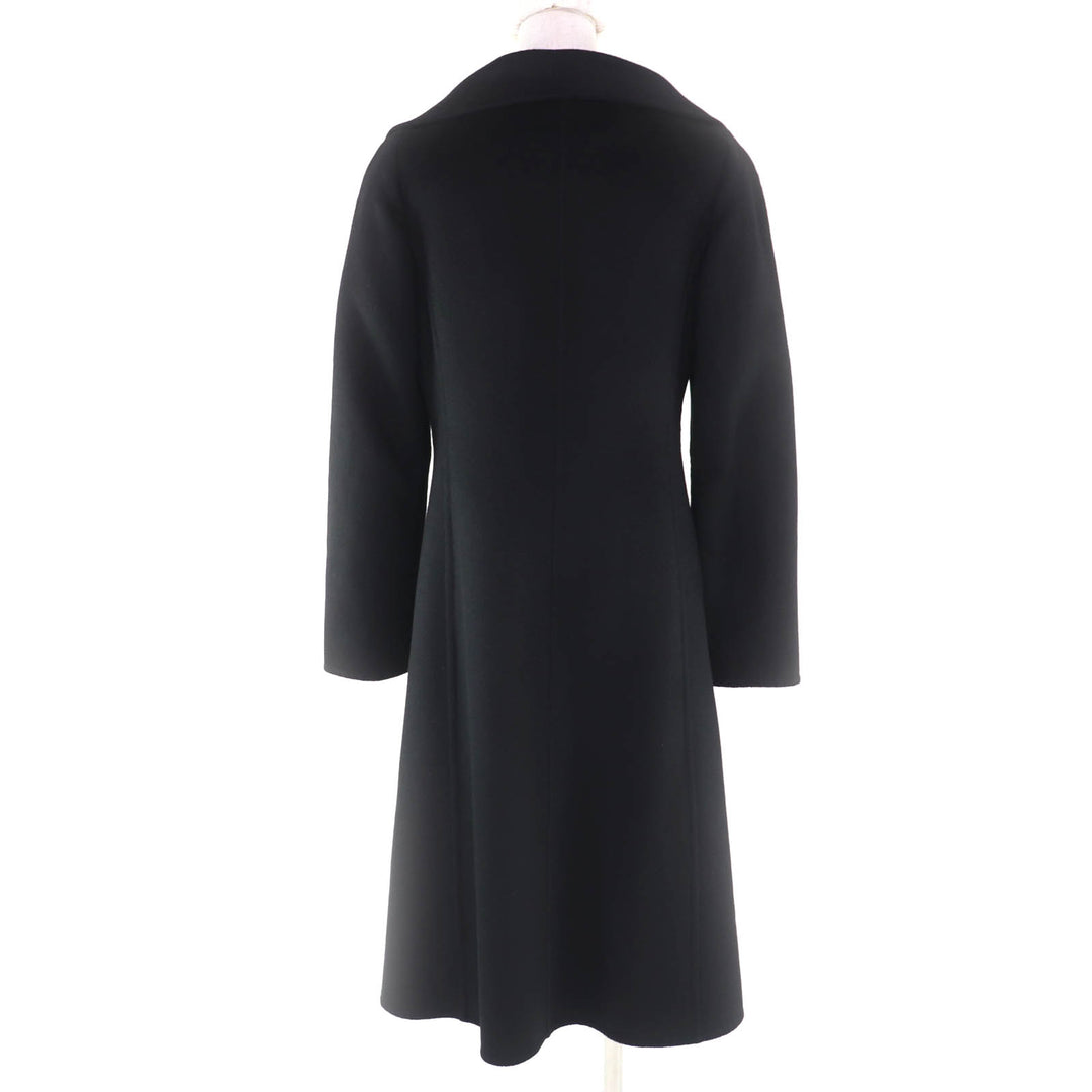 Excellent Max Mara coat Cucito A Mano black cashmere Women 40