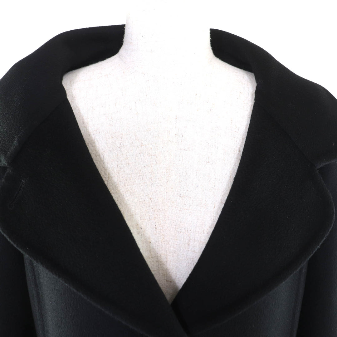 Excellent Max Mara coat Cucito A Mano black cashmere Women 40